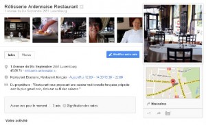 Rôtisserie Ardennaise Restaurant, fiche sur Google+ Local