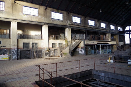 Intérieur usine U4 à Uckange