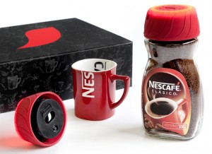 Nescafé - Alarm clock dans le couvercle